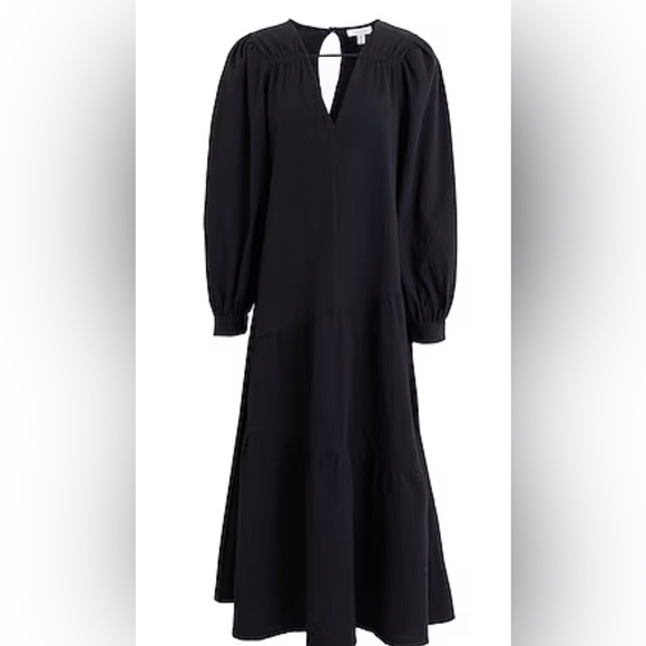 Topshop black long sleeve midi dress size 4 NWT. - Picture 1 of 16
